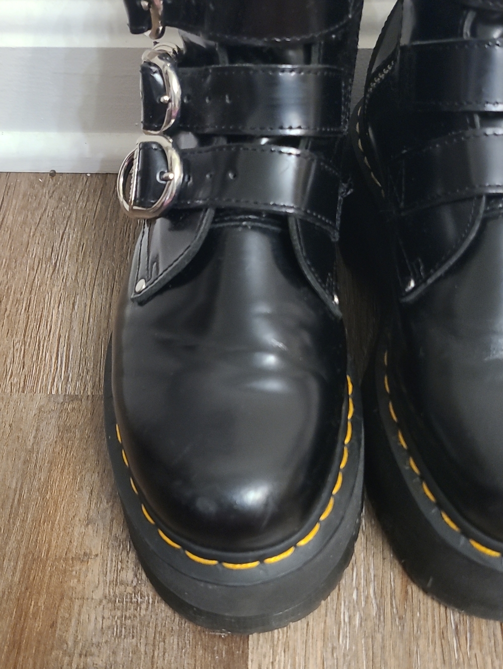 Dr. Martens Jadon Max Hardware Platform Buckle Boots - Picture 5 of 9